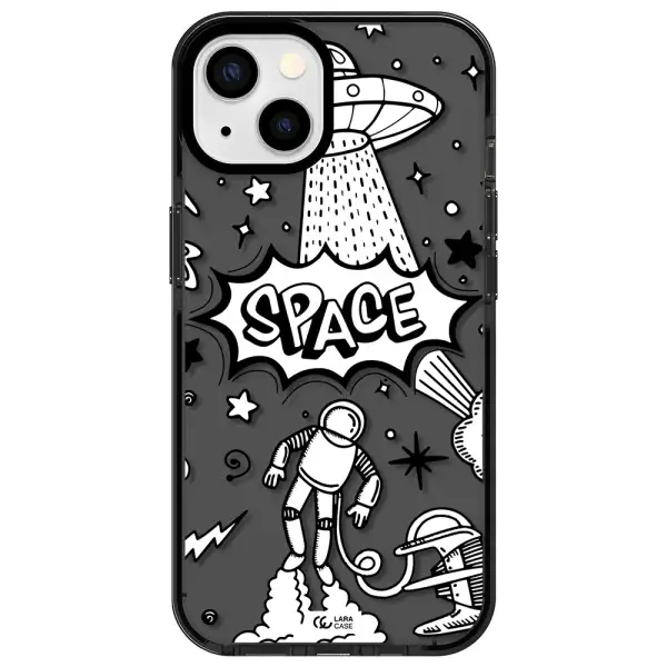 Space Poster Apple iPhone 13 impact Smoke Black Case