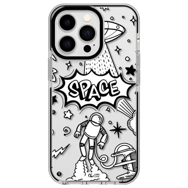 Space Poster Apple iPhone 13 Pro impact black border Case