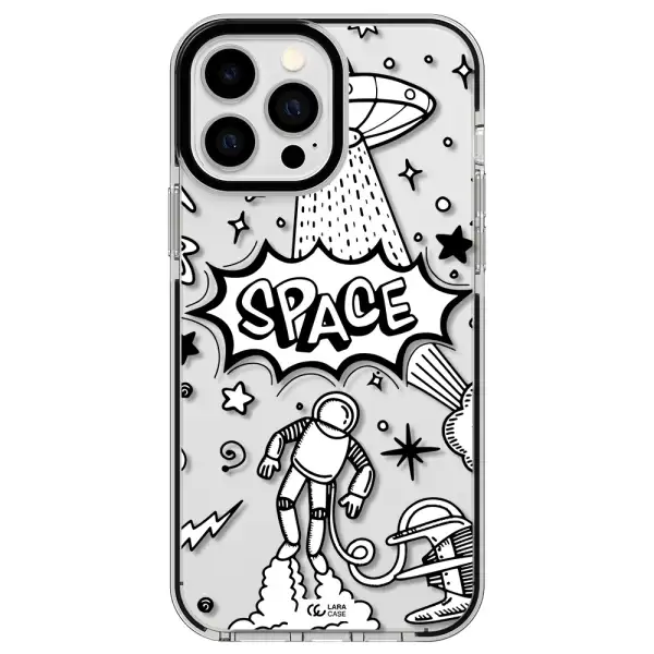 Space Poster Apple iPhone 13 Pro Max impact black border Case