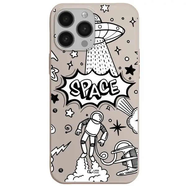 Space Poster Apple iPhone 13 Pro Max Silicone Stone Case