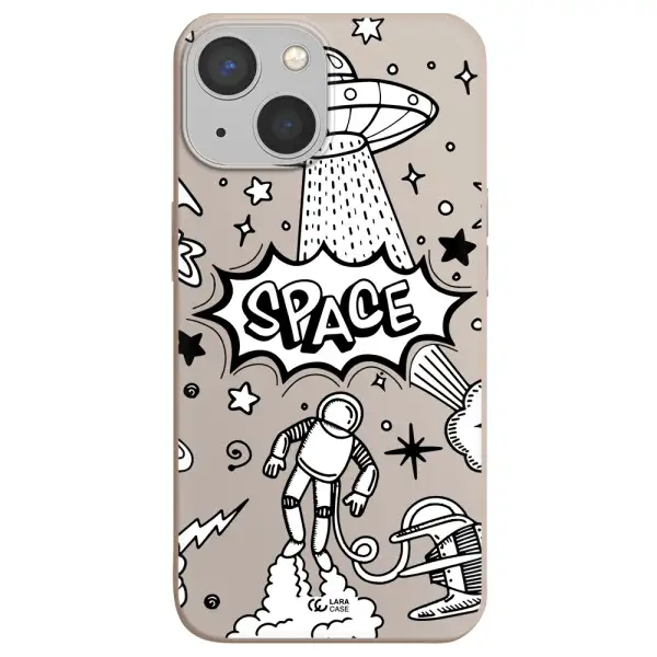 Space Poster Apple iPhone 13 Silicone Stone Case