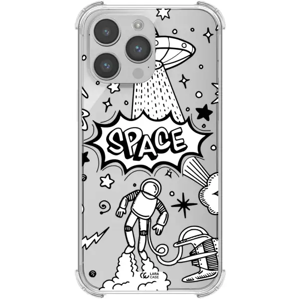 Space Poster Apple iPhone 14 pro max Clear PC Case