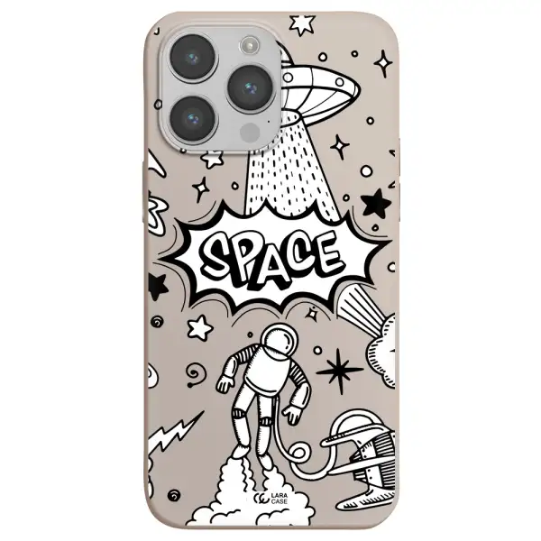 Space Poster Apple iPhone 14 pro max Silicone Stone Case