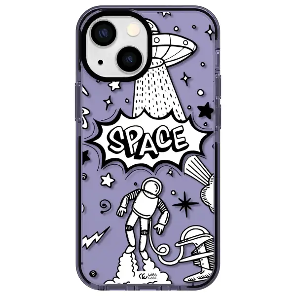 Space Poster Apple iPhone 15 impact Lilac Case