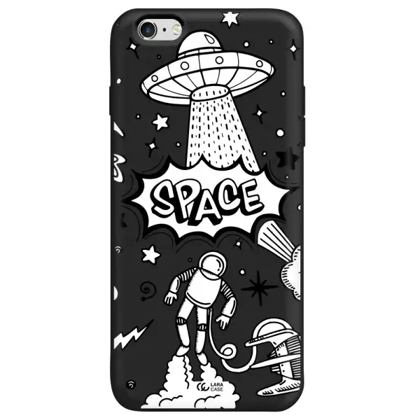 Space Poster Apple iPhone 6 s plus Silicone black Case