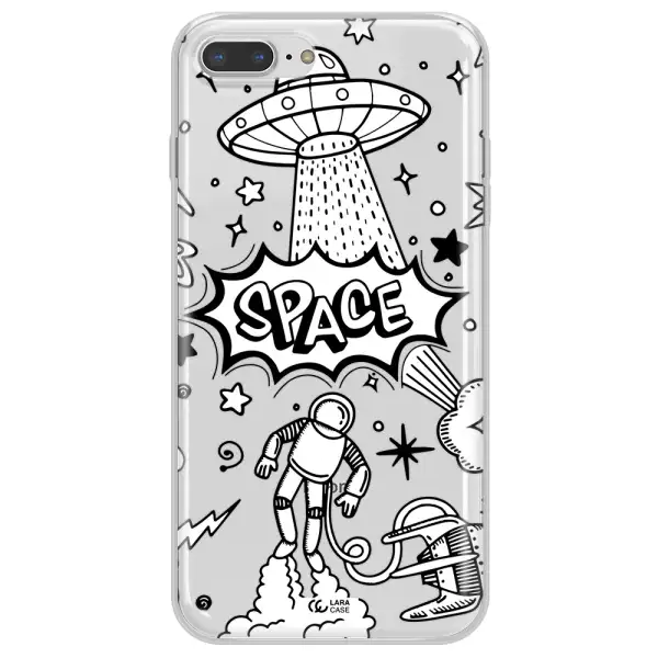 Space Poster Apple iPhone 7 plus Clear TPU Case