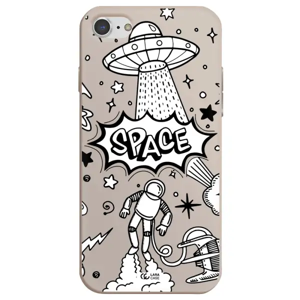 Space Poster Apple iPhone 8 Silicone Stone Case
