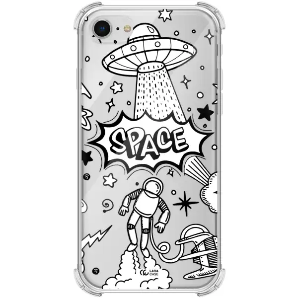 Space Poster Apple iPhone se 2020 Clear PC Case