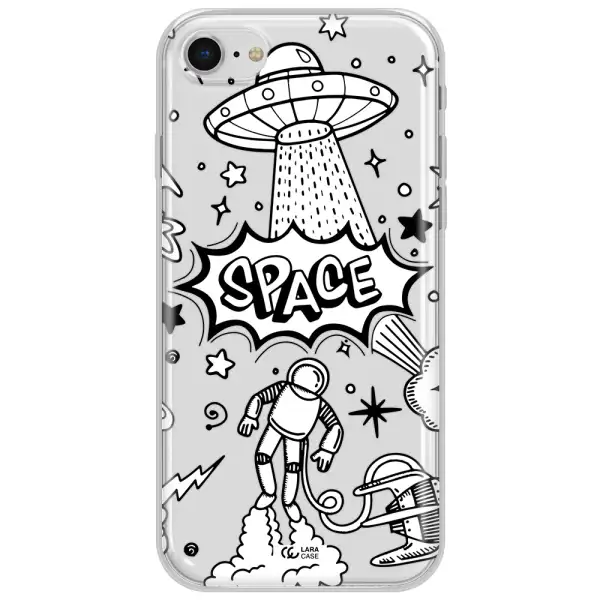 Space Poster Apple Iphone Se 2020 Clear Tpu Case