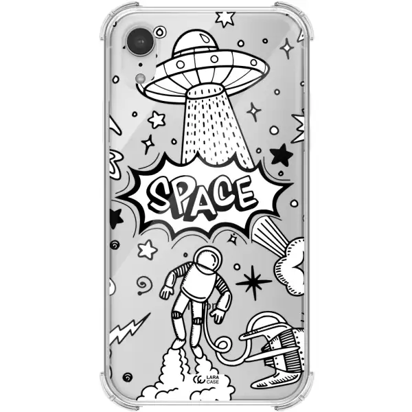 Space Poster Apple iPhone XR Clear PC Case