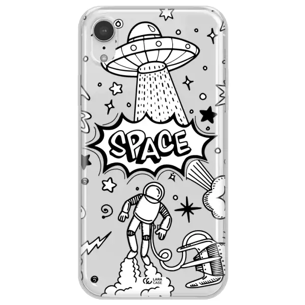 Space Poster Apple iPhone XR Clear TPU Case