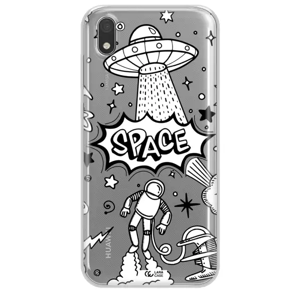 Space Poster Huawei Honor 8S Clear TPU Case