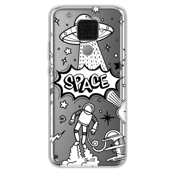 Space Poster Huawei Mate 30 Lite Clear TPU Case