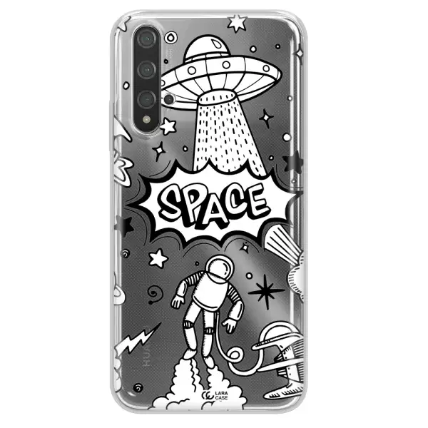 Space Poster Huawei Nova 5t Clear TPU Case