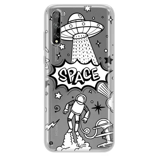 Space Poster Huawei P Smart S Clear TPU Case