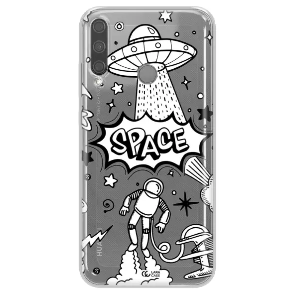 Space Poster Huawei P40 Lite E Clear TPU Case