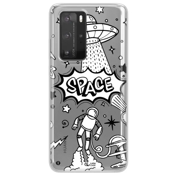 Space Poster Huawei P40 Pro Clear TPU Case
