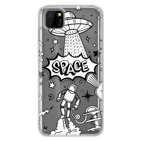 Space Poster Huawei Y5P Clear TPU Case