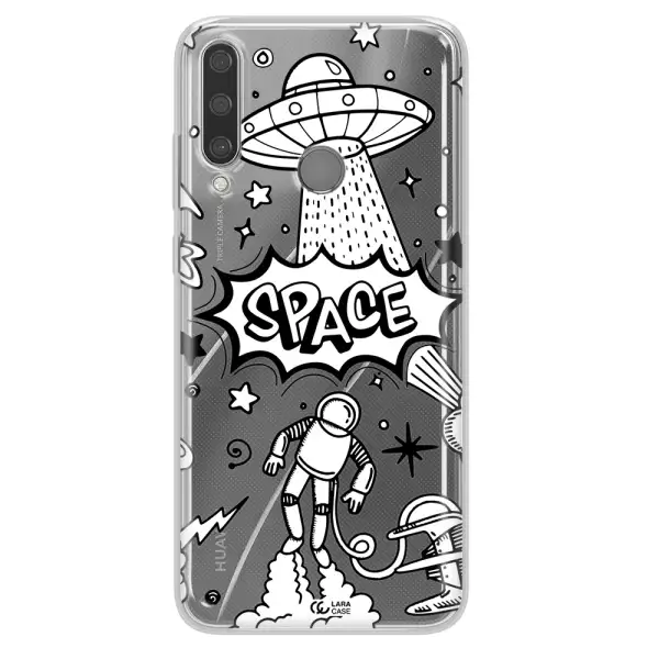 Space Poster Huawei Y6P Clear TPU Case