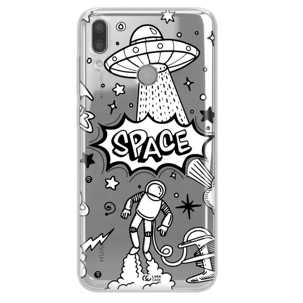 Space Poster Huawei Y9 2019 Clear TPU Case