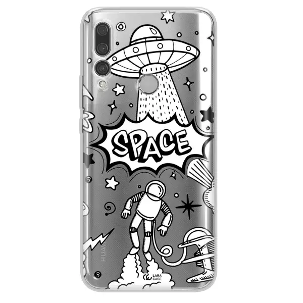 Space Poster Huawei Y9 Prime 2019 Clear TPU Case