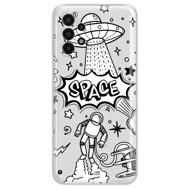 Space Poster Samsung A13 4g Clear TPU Case