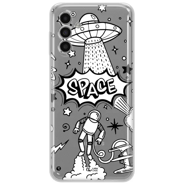 Space Poster Samsung A13 5G Clear Tpu Case