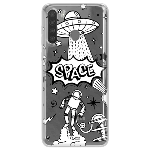 Space Poster Samsung A21 Clear TPU Case