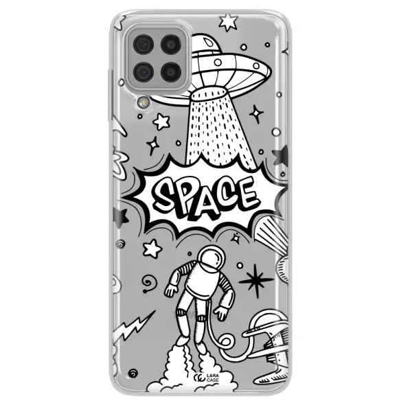 Space Poster Samsung A22 4g Clear TPU Case