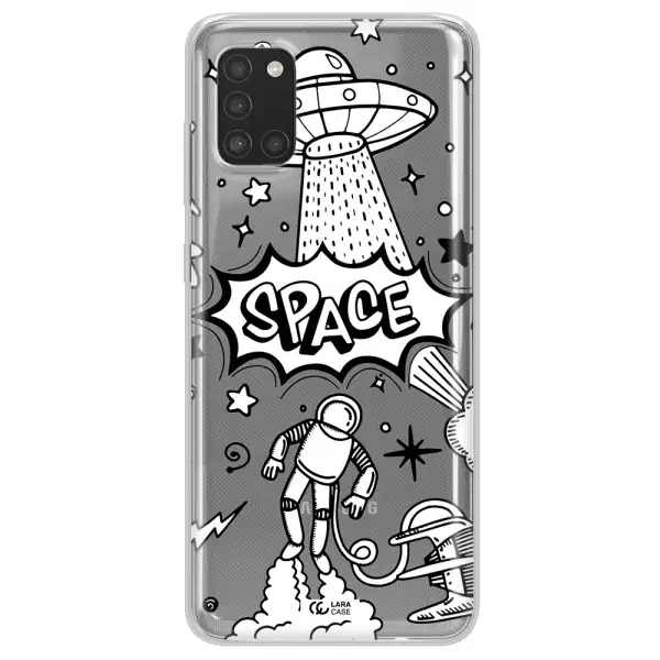 Space Poster Samsung A31 Clear TPU Case