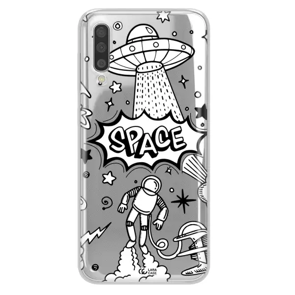 Space Poster Samsung A50 Clear TPU Case