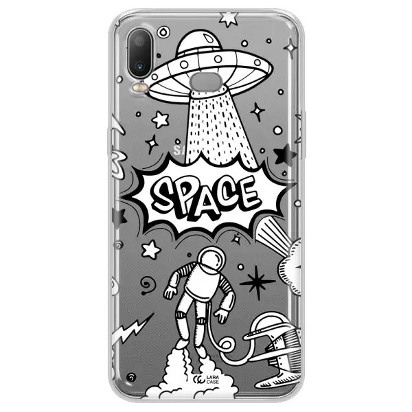 Space Poster Samsung A6S Clear TPU Case