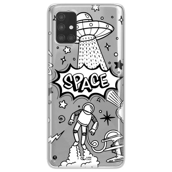 Space Poster Samsung A71 Clear TPU Case