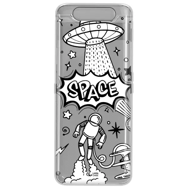 Space Poster Samsung A80 Clear TPU Case
