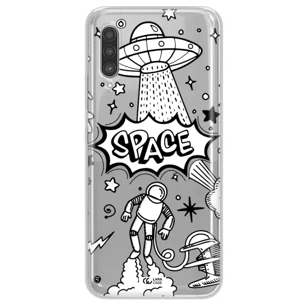 Space Poster Samsung A90 Clear TPU Case