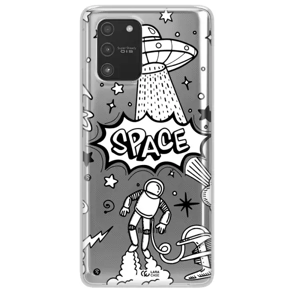 Space Poster Samsung A91 Clear TPU Case