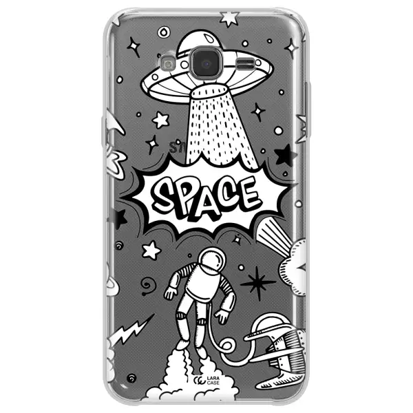 Space Poster Samsung J7 2015 Clear TPU Case