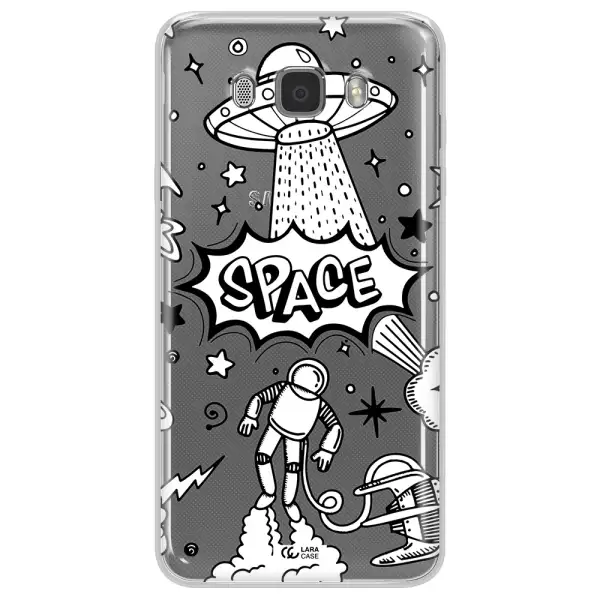 Space Poster Samsung J7 2016 Clear TPU Case