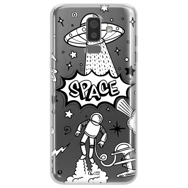 Space Poster Samsung J8 Clear TPU Case