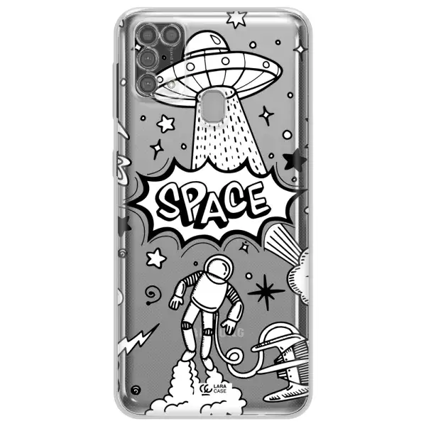 Space Poster Samsung M31 Clear TPU Case