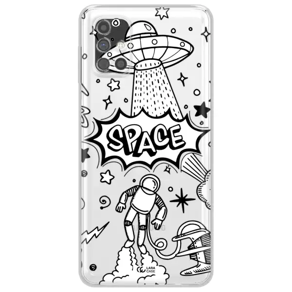 Space Poster Samsung M31S Clear TPU Case