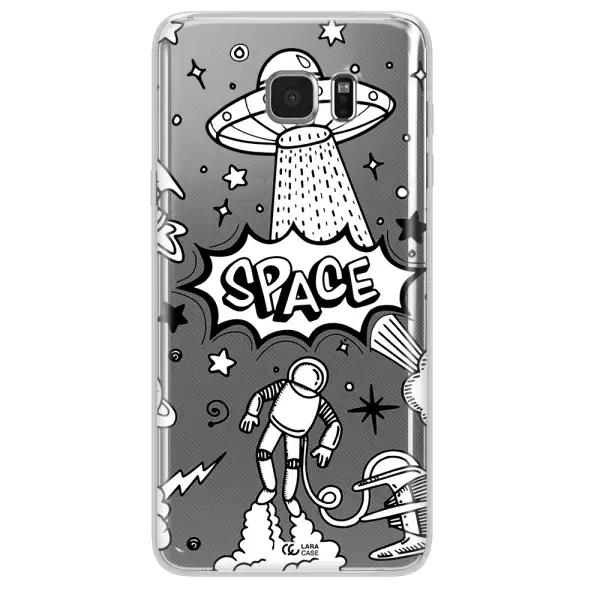Space Poster Samsung Note 5 Clear TPU Case