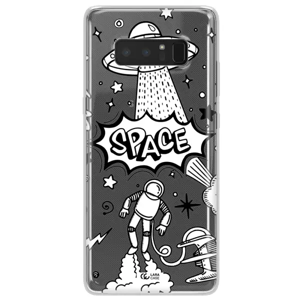 Space Poster Samsung Note 8 Clear TPU Case