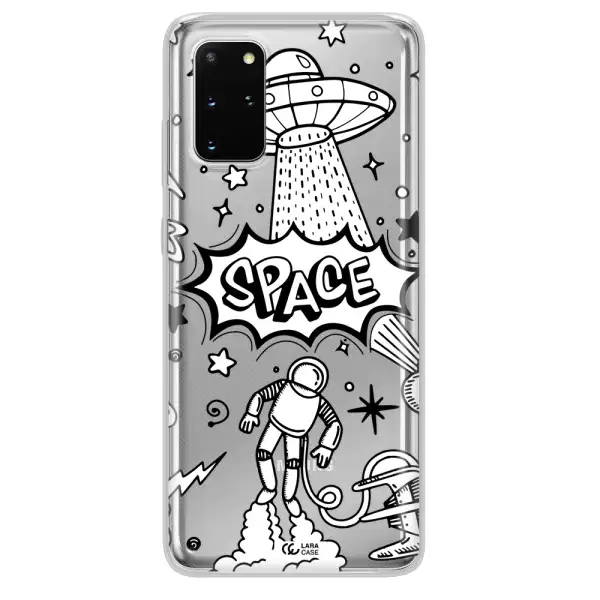 Space Poster Samsung S 20 Plus Clear TPU Case