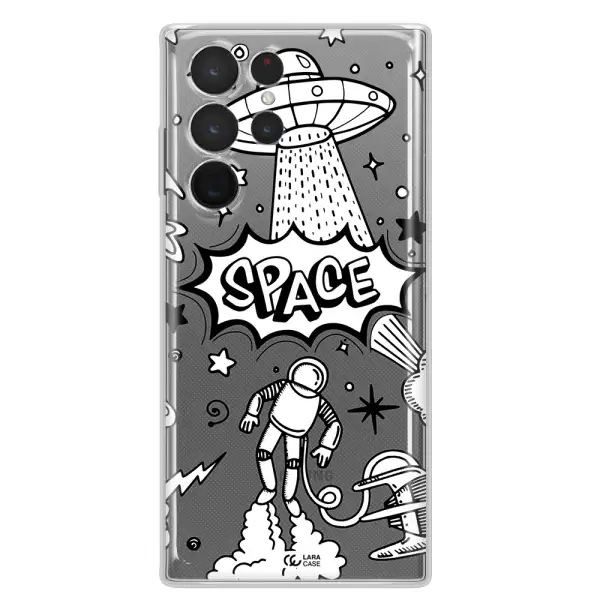 Space Poster Samsung S 22 Ultra Clear TPU Case