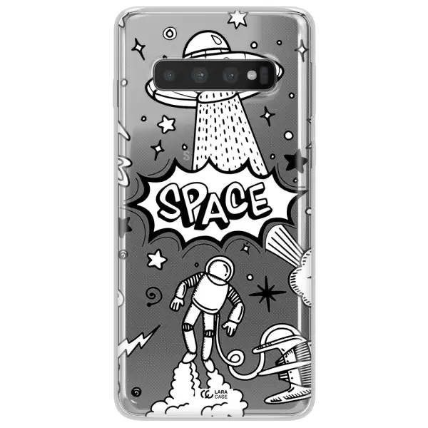 Space Poster Samsung S10 Plus Clear TPU Case