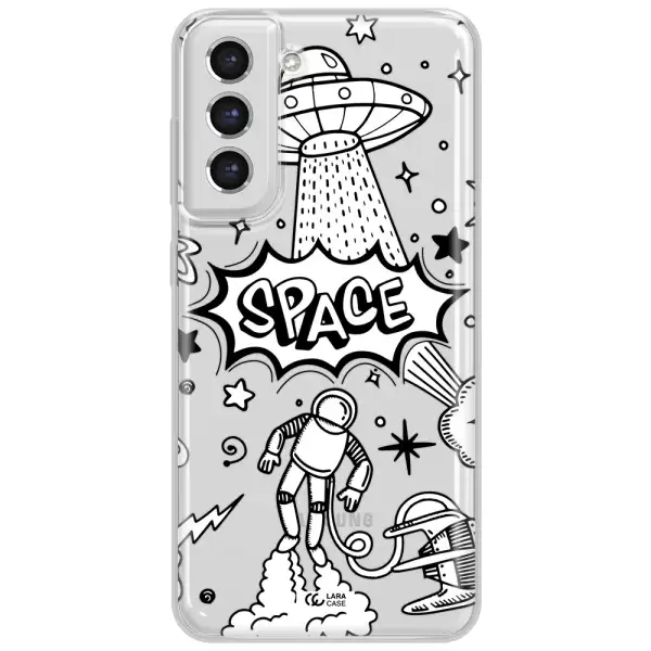 Space Poster Samsung S21 Fe Clear Tpu Case