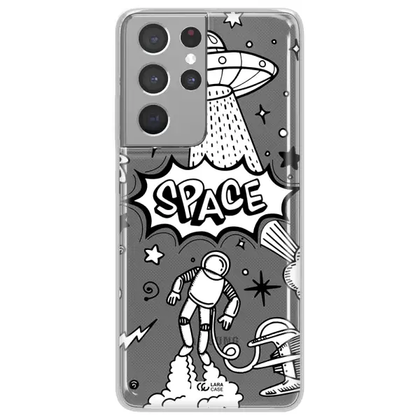 Space Poster Samsung S21 Ultra Clear TPU Case