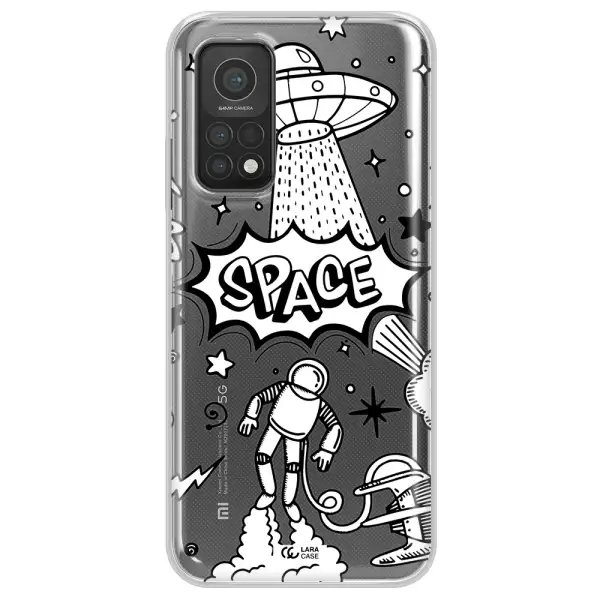 Space Poster Xiaomi Mi 10T Clear TPU Case