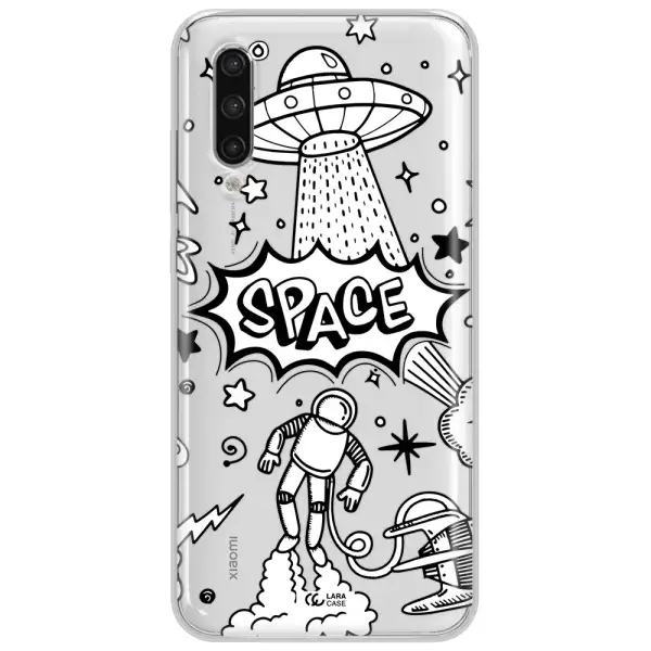 Space Poster Xiaomi Mi 9 Lite Clear Tpu Case